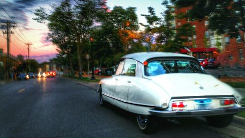 Car on road