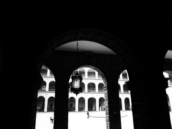 Arch in corridor of historic building
