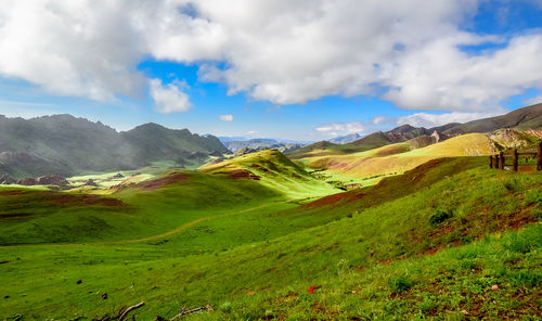 Scenic view of landscape against sky