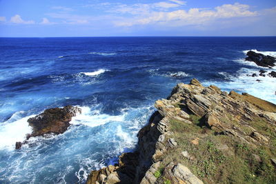 Scenic view of sea against sky