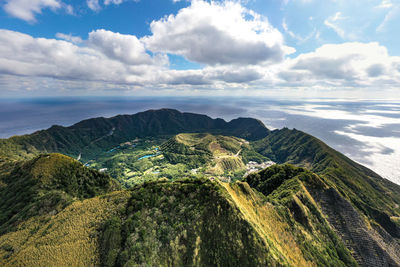 Panoramic view of landscape against sky