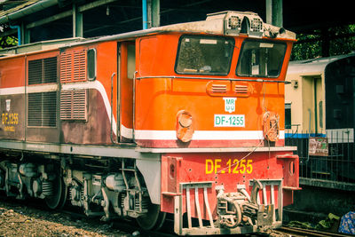 Train on railroad track