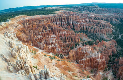 Panoramic view of rock formations