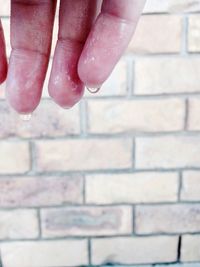 Close-up of cropped hand