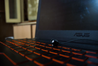 Close-up of computer keyboard