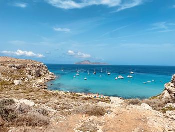 Scenic view of sea against sky