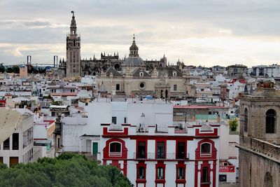 View of buildings in city