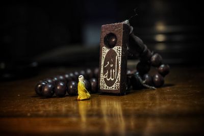 Close-up of sweet food on table