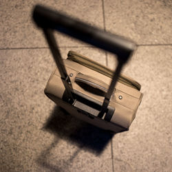 High angle view of eyeglasses on table