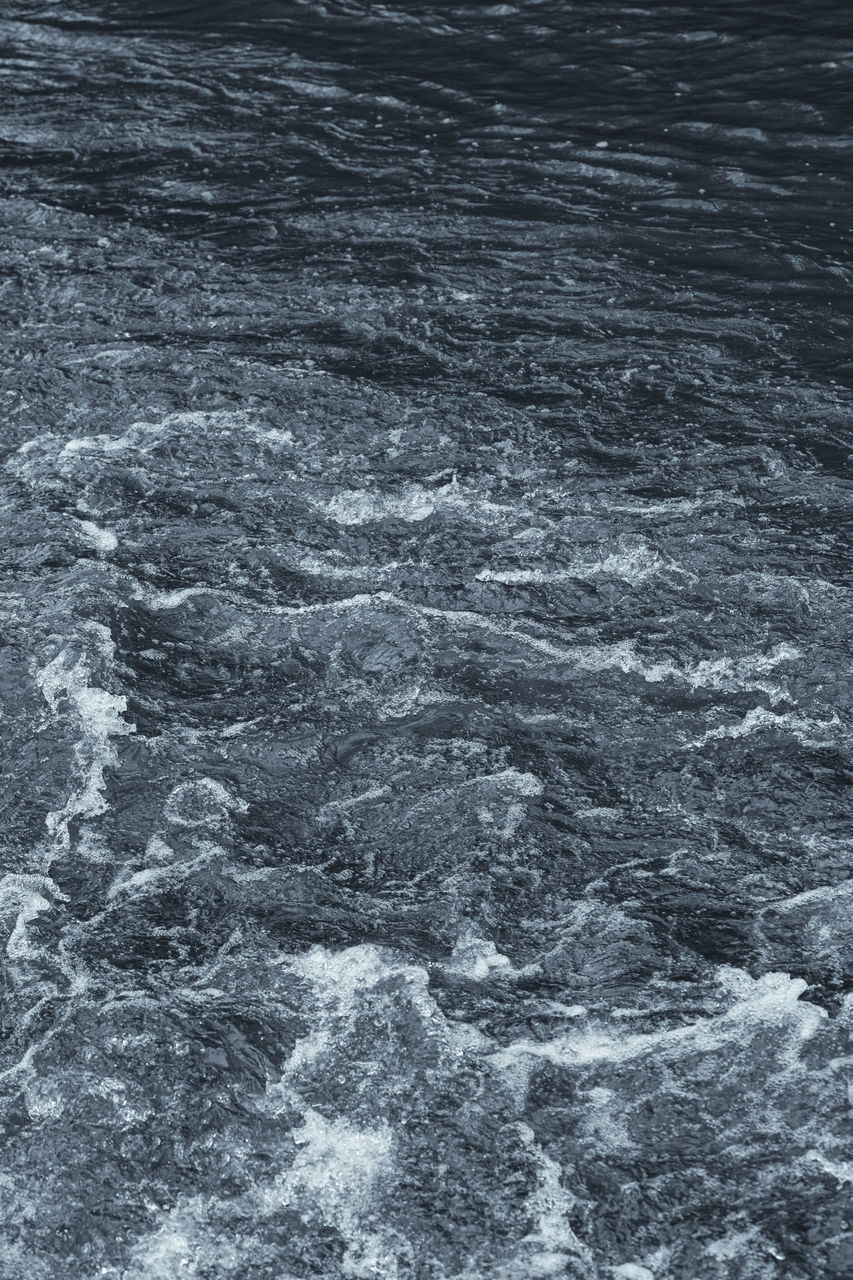 FULL FRAME SHOT OF WATER FLOWING ON ROCK