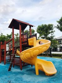 View of playground against sky