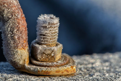 Close-up of stack of stones