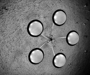 High angle view of electric lamp on table