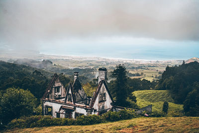 Panoramic shot of buildings against sky