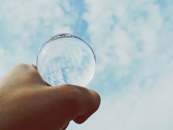 Low angle view of cloudy sky