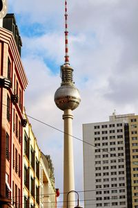 Low angle view of buildings against sky