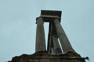 Low angle view of historical building against clear sky