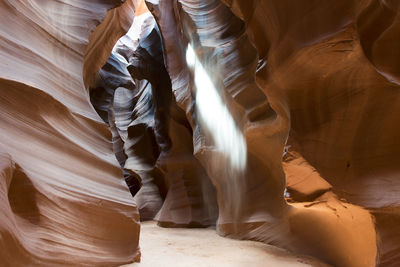 Low angle view of rock formation