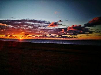 Scenic view of sky at sunset