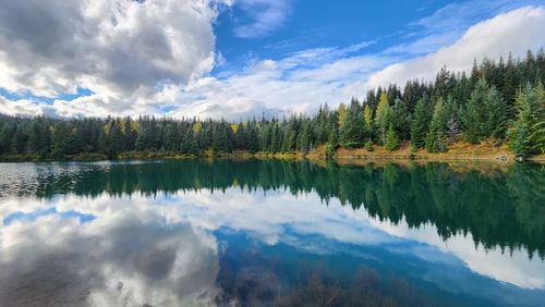 Fall colors at gold creek pond