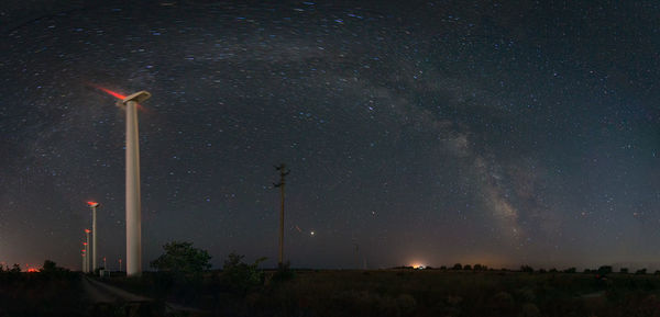 Low angle view of stars in sky at night