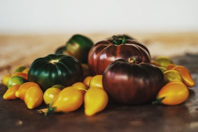 Close-up of fruits on table