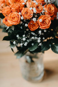 Close-up of rose bouquet