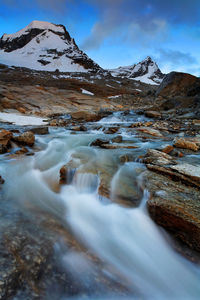 River flowing through rocks