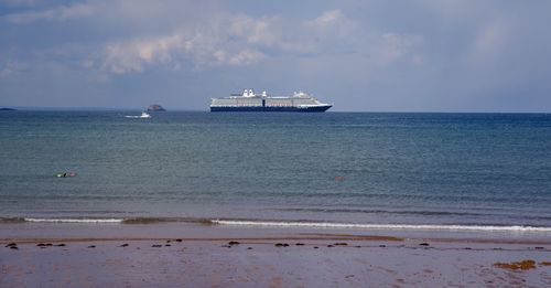Scenic view of sea against sky