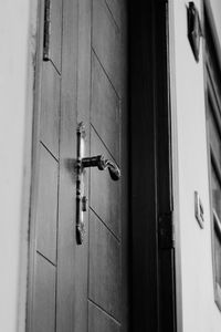 Close-up of door