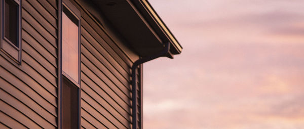 Low angle view of building against sky
