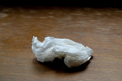 Close-up of ice cream on table