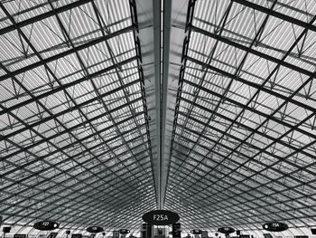 Low angle view of ceiling