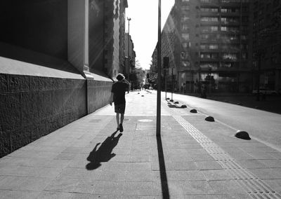 Man walking in city