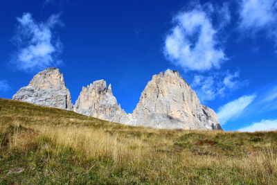 Panoramic view of mountain against sky