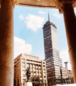 Low angle view of buildings against sky