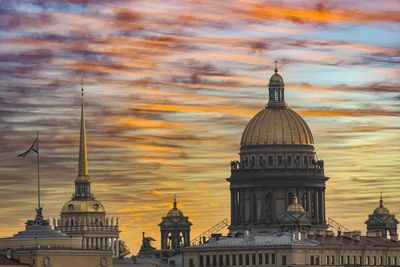 Cathedral against sky during sunset