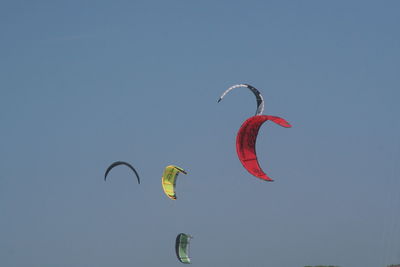 Low angle view of parachute