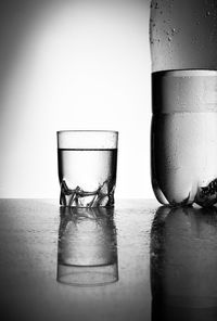 Close-up of glass on table