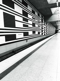 Railroad station platform