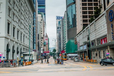 City street amidst buildings