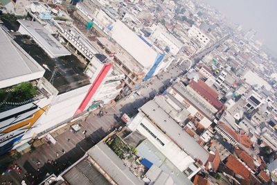 High angle view of cityscape