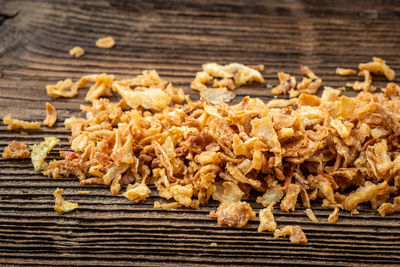 Close-up of food on table