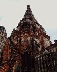 Low angle view of temple against sky