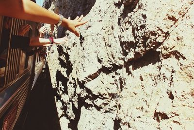 Low section of woman standing on floor