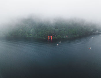 Scenic view of lake