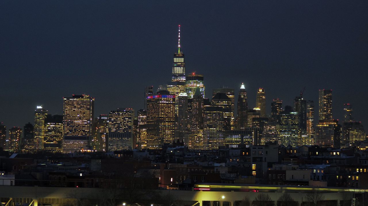 building exterior, architecture, built structure, illuminated, city, night, building, cityscape, sky, office building exterior, skyscraper, tall - high, tower, crowded, landscape, modern, urban skyline, nature, outdoors, spire, financial district