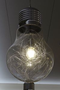 Low angle view of hanging light