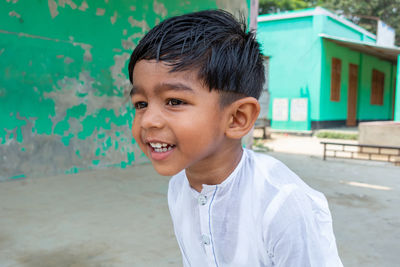 Portrait of smiling boy