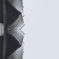 Low angle view of building against clear sky